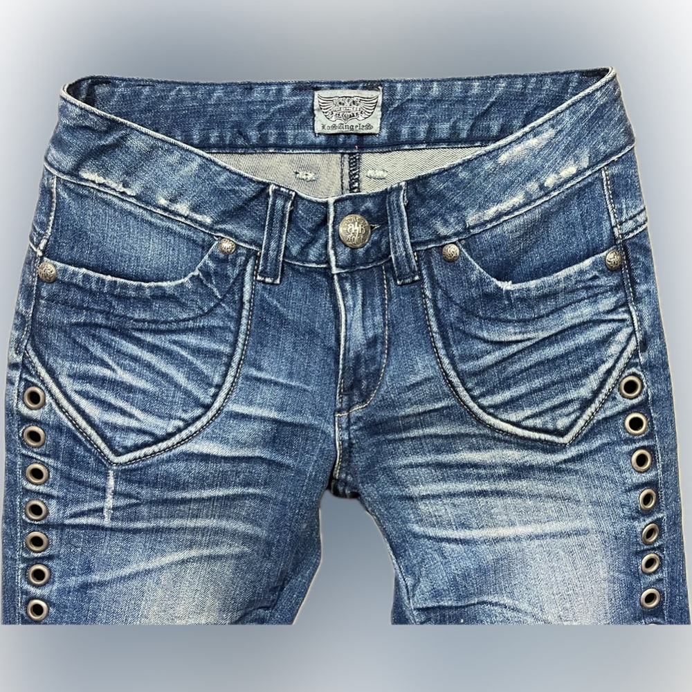 Express Rerock Skinny Grommet Jeans - Picture 3 of 3